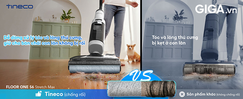 S6 Stretch Max được trang bị thiết kế chống tóc rối tiên tiến.