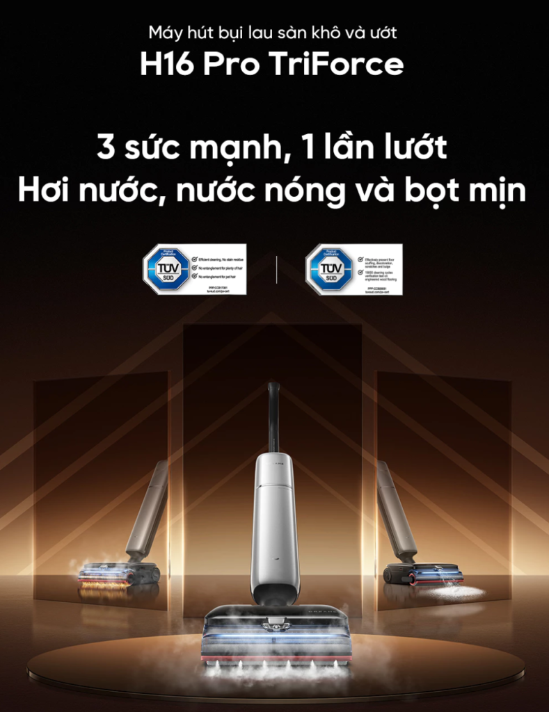 Máy Hút Bụi Lau Nhà Dreame H16 Pro TriForce – Hàng Chính Hãng