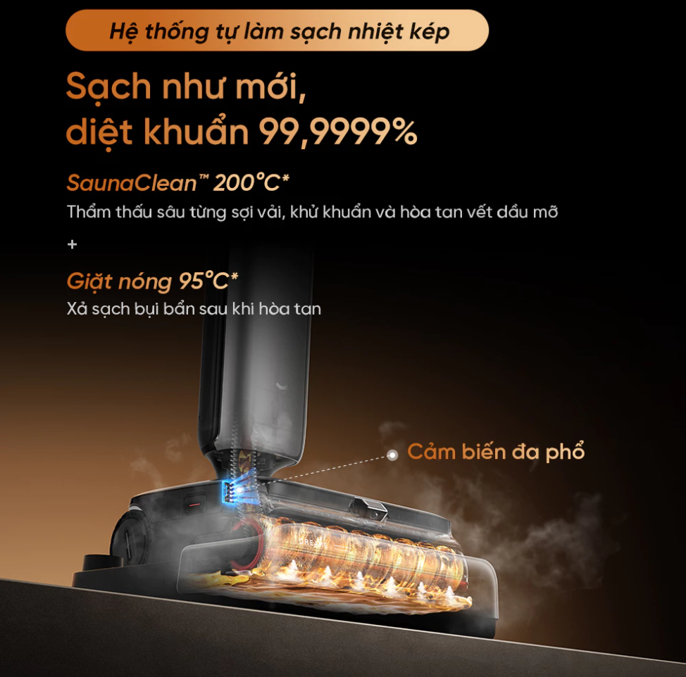 Máy Hút Bụi Lau Nhà Dreame H16 Pro TriForce – Hàng Chính Hãng