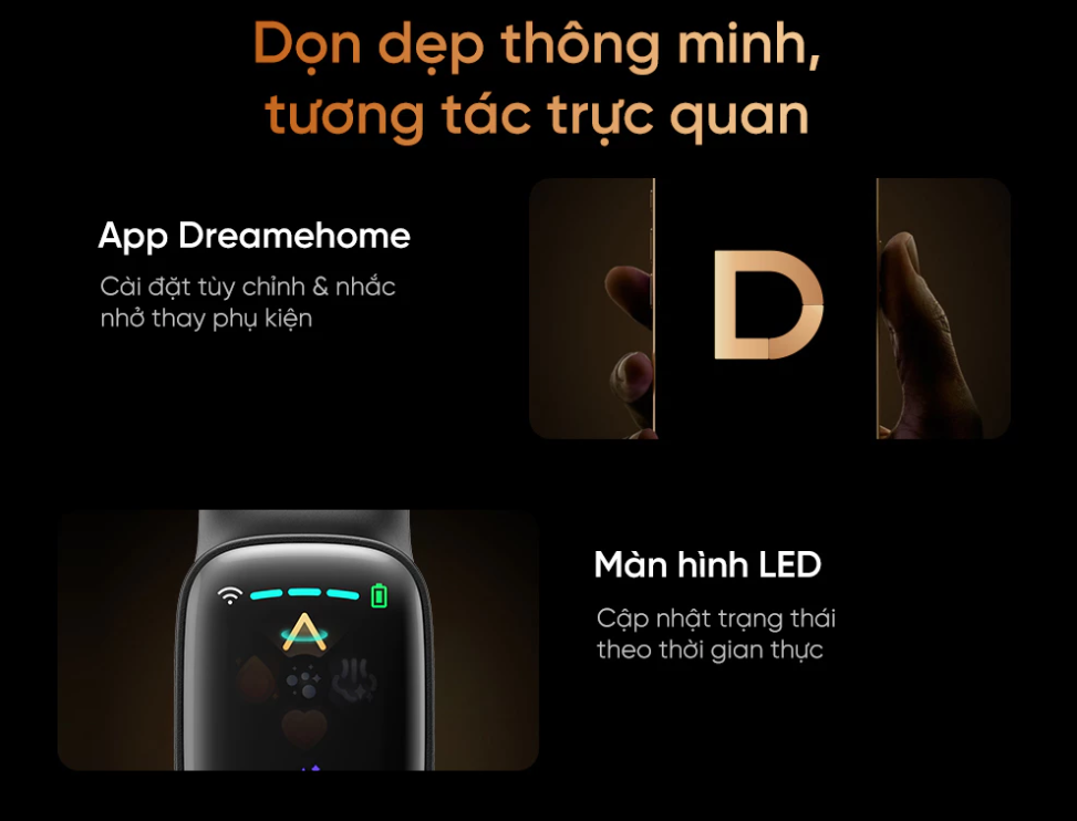 Máy Hút Bụi Lau Nhà Dreame H16 Pro TriForce – Hàng Chính Hãng
