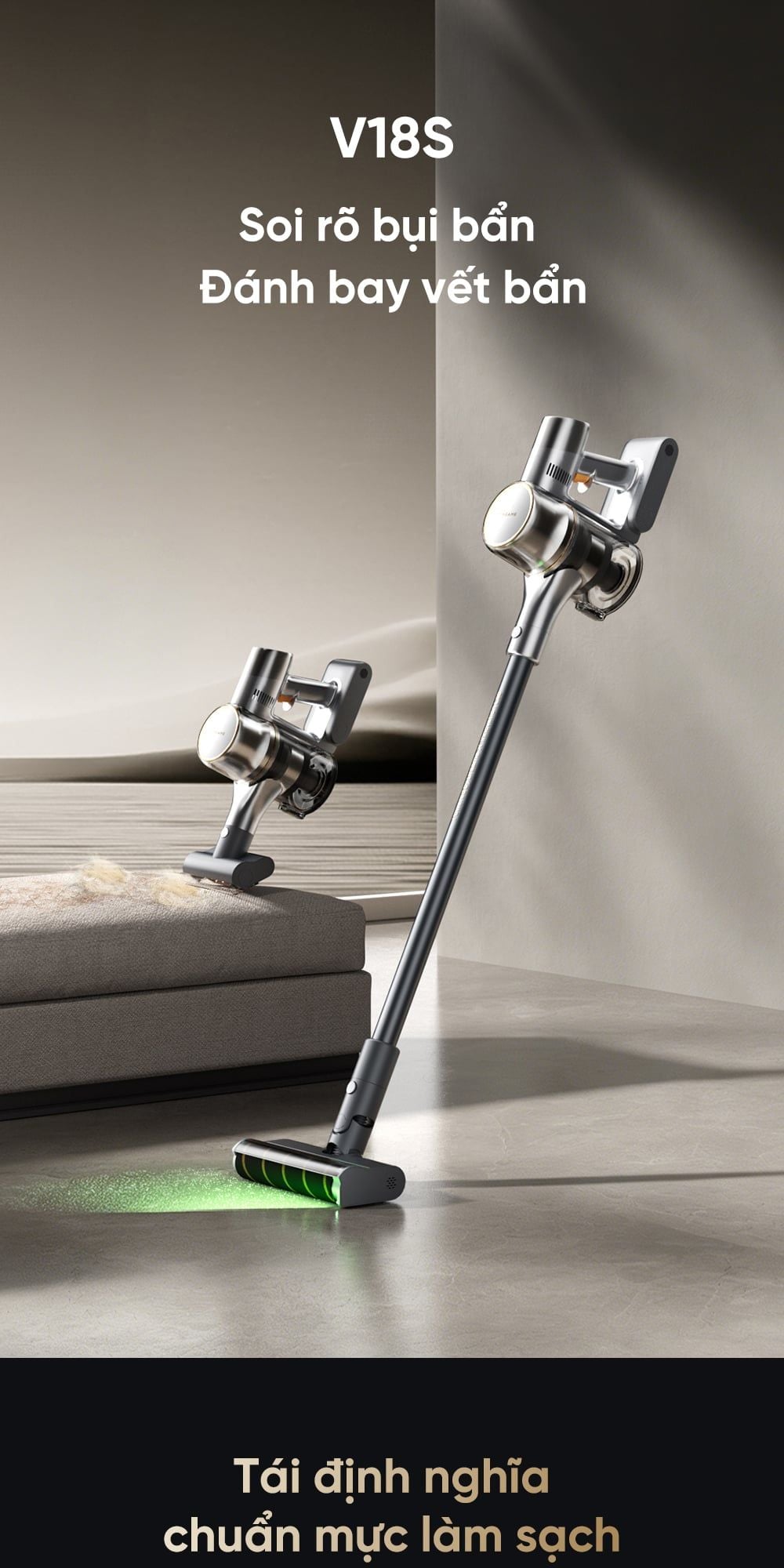 Máy hút bụi cầm tay không dây Dreame V18s