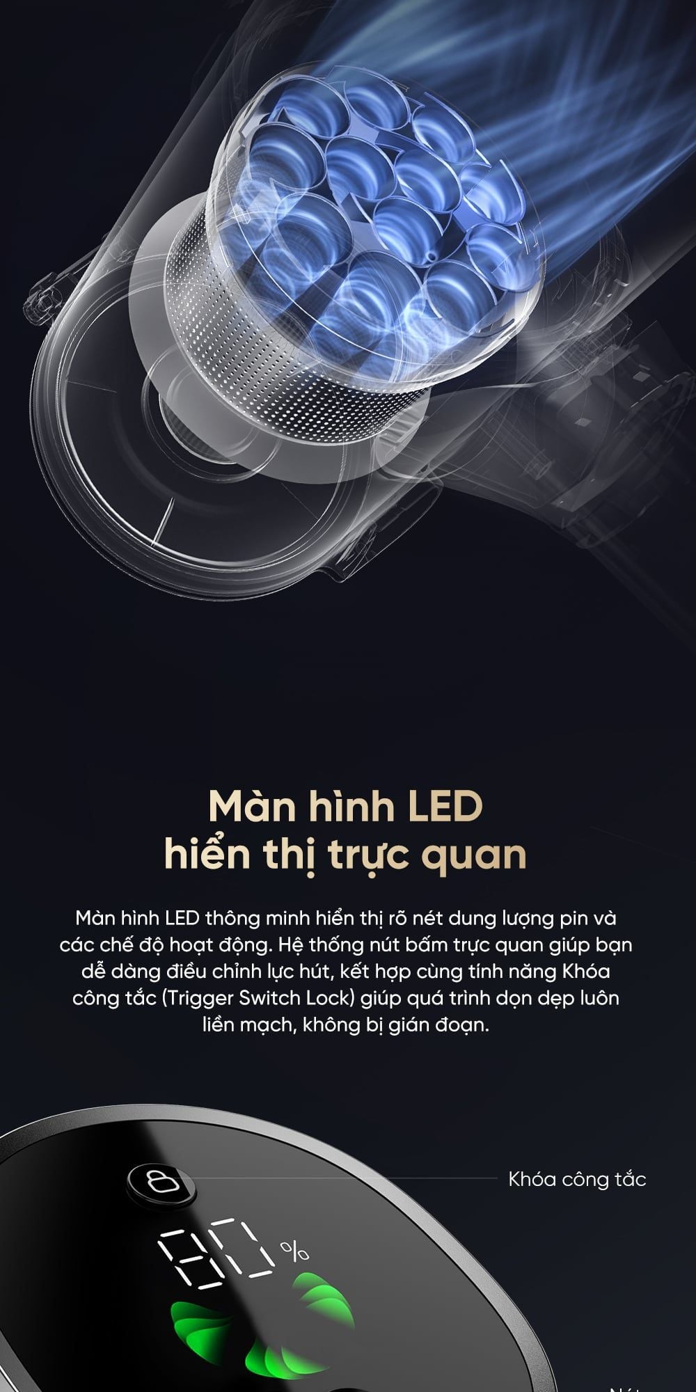 Máy hút bụi cầm tay không dây Dreame V18s