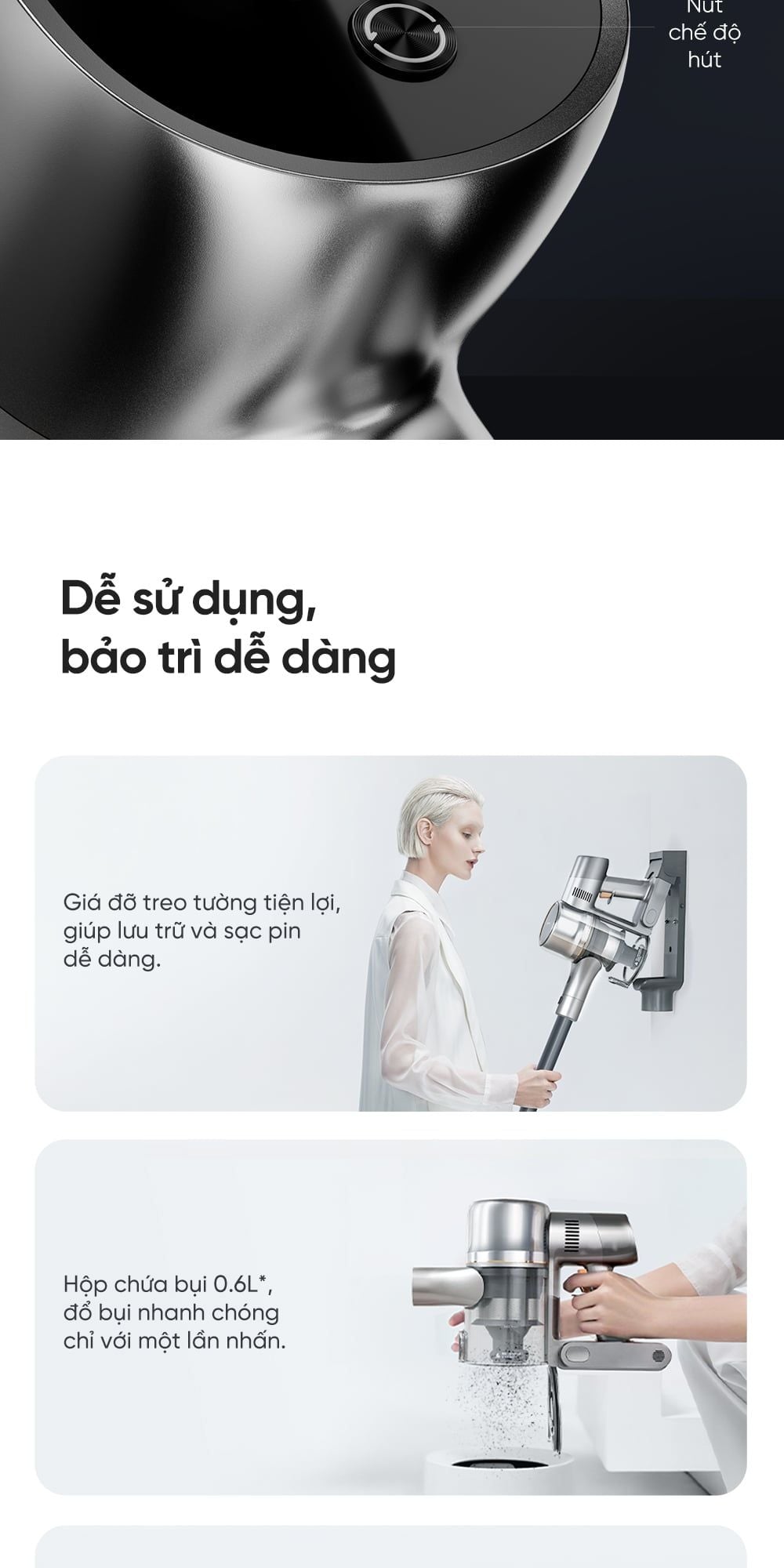 Máy hút bụi cầm tay không dây Dreame V18s