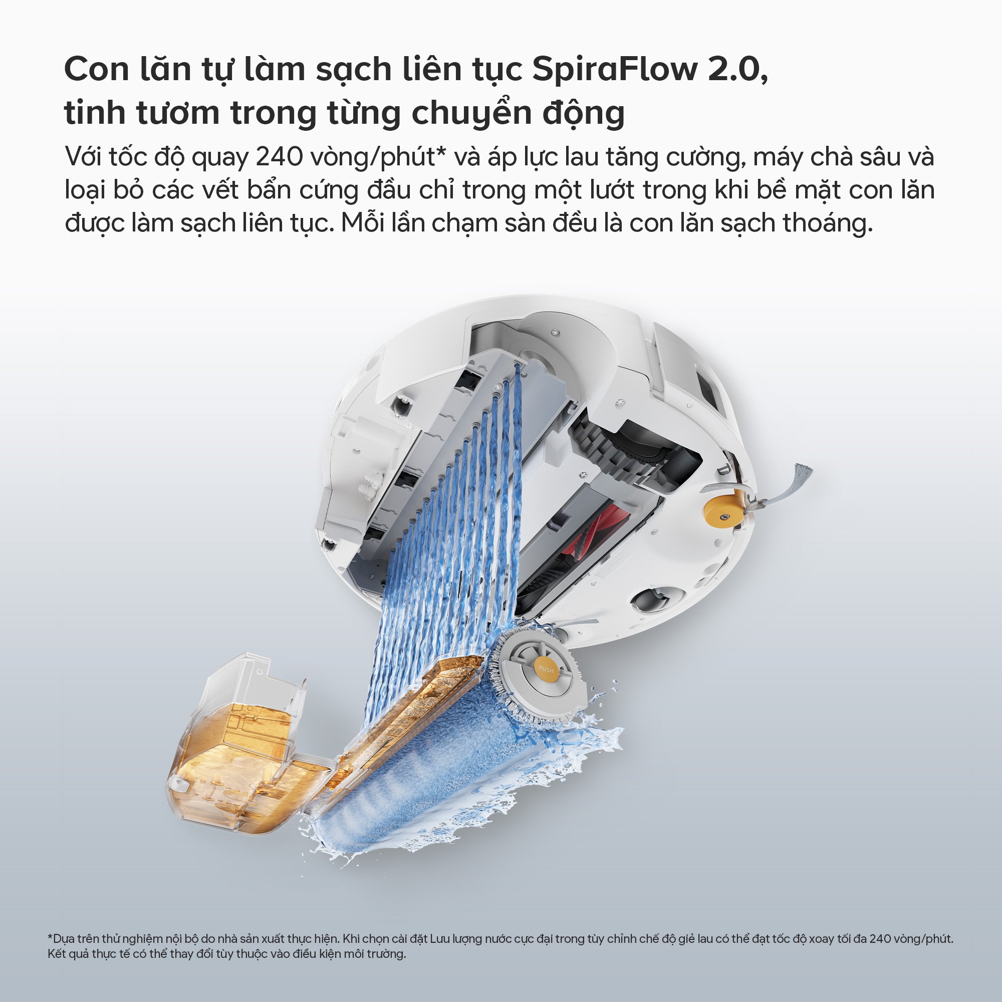 Con lăn tự làm sạch liên tục SpiraFlow 2.0